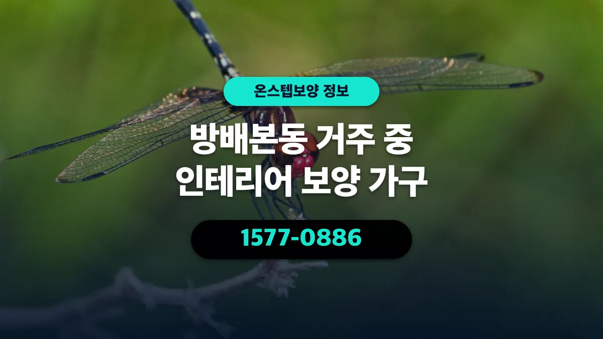 방배본동 거주 중 인테리어 보양 가구 - 온스텝보양