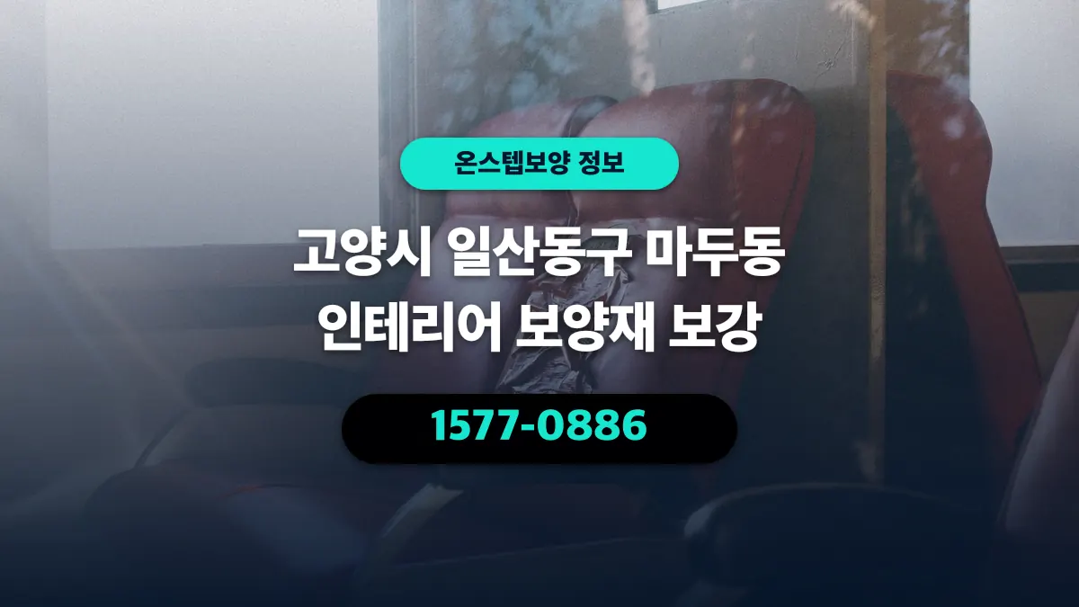 고양시 일산동구 마두동 인테리어 보양재 보강 - 온스텝보양