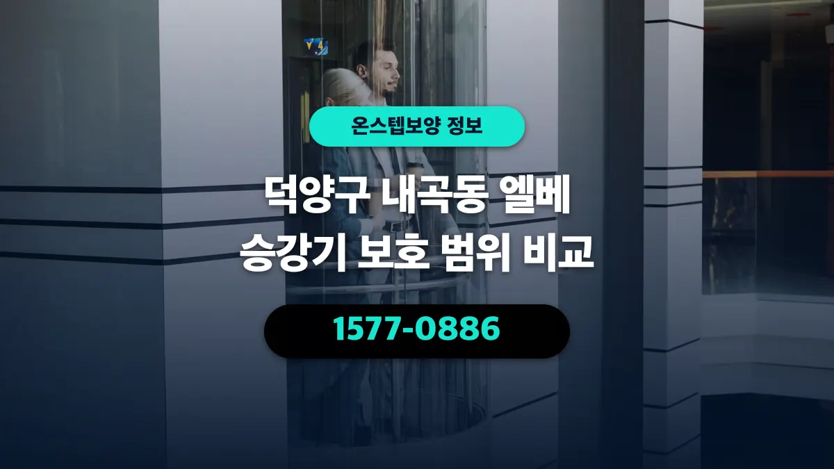 덕양구 내곡동 엘베 승강기 보호 범위 비교 - 온스텝보양