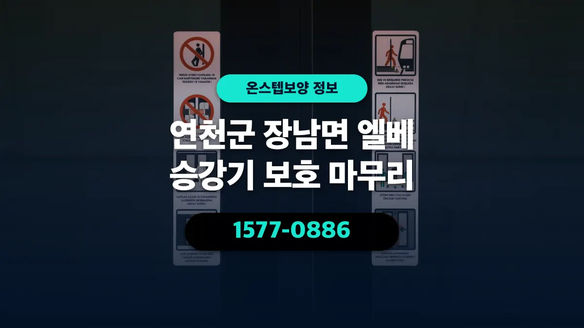 연천군 장남면 엘베 승강기 보호 마무리 - 온스텝보양
