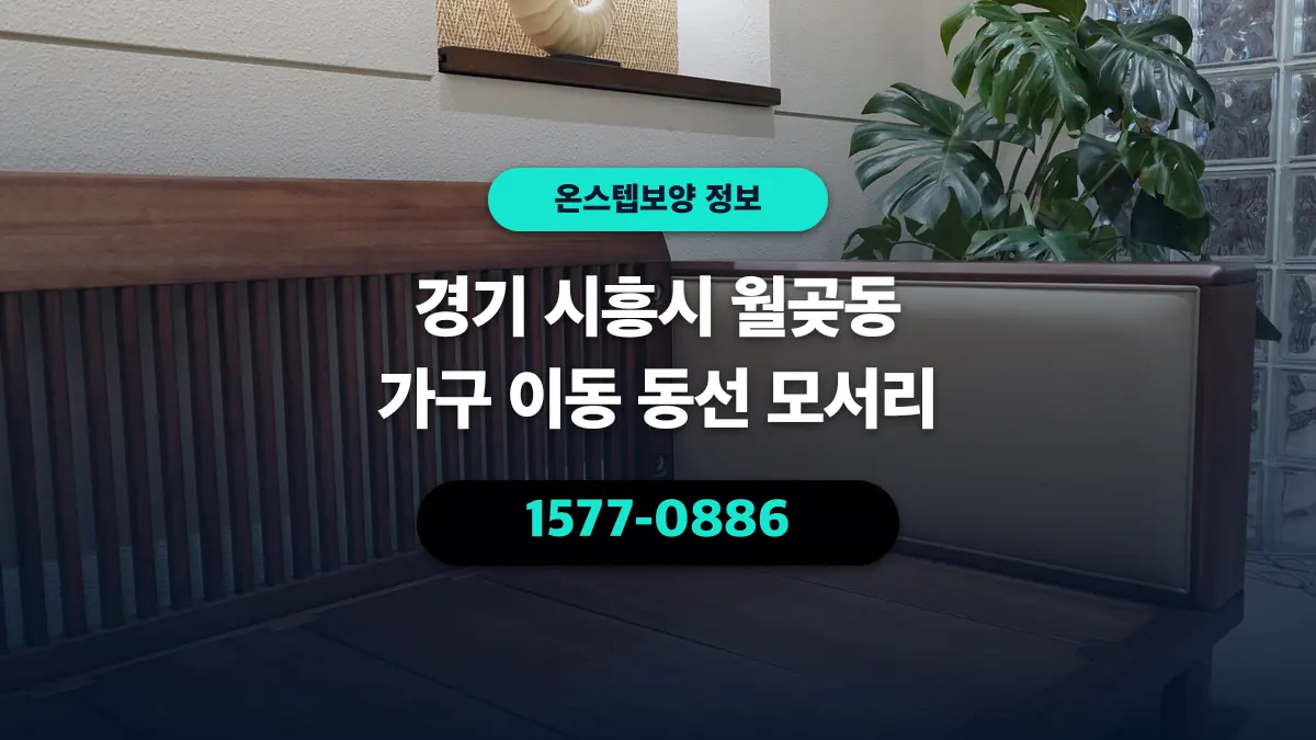경기 시흥시 월곶동 가구 이동 동선 모서리 - 온스텝보양