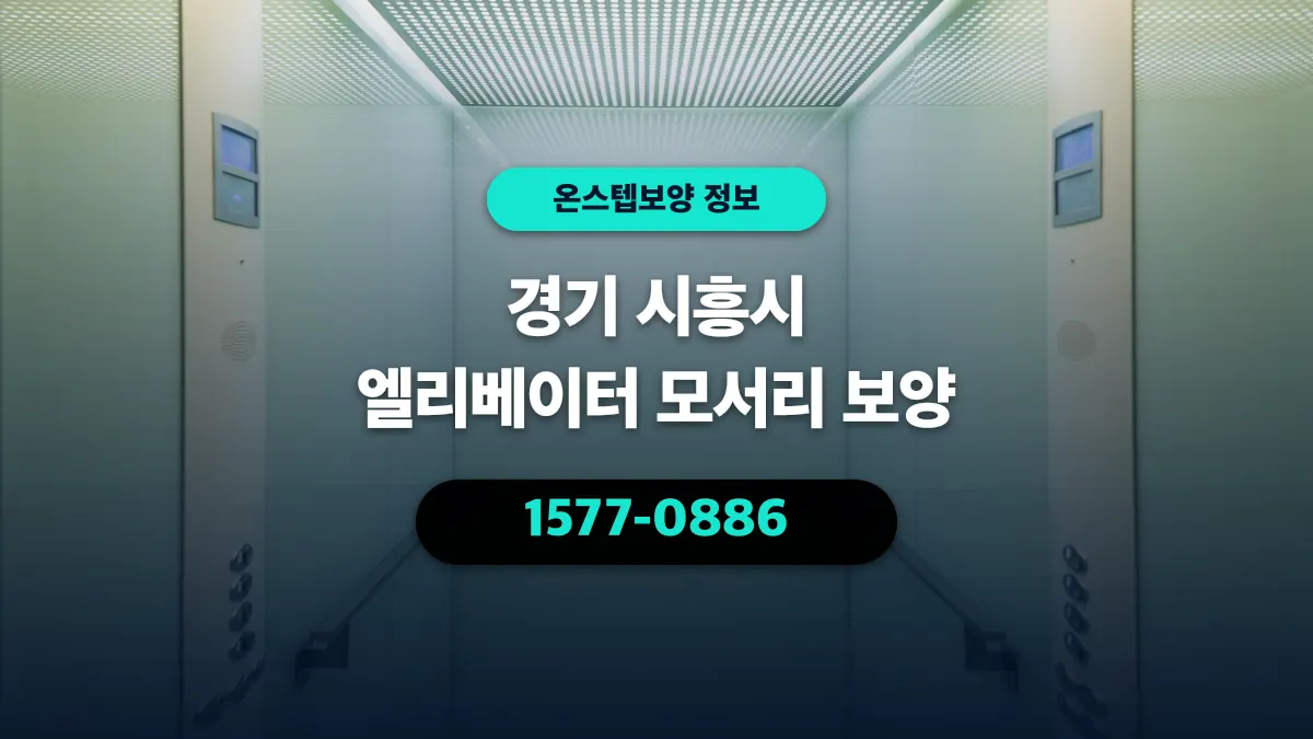 경기 시흥시 엘리베이터 모서리 보양 - 온스텝보양
