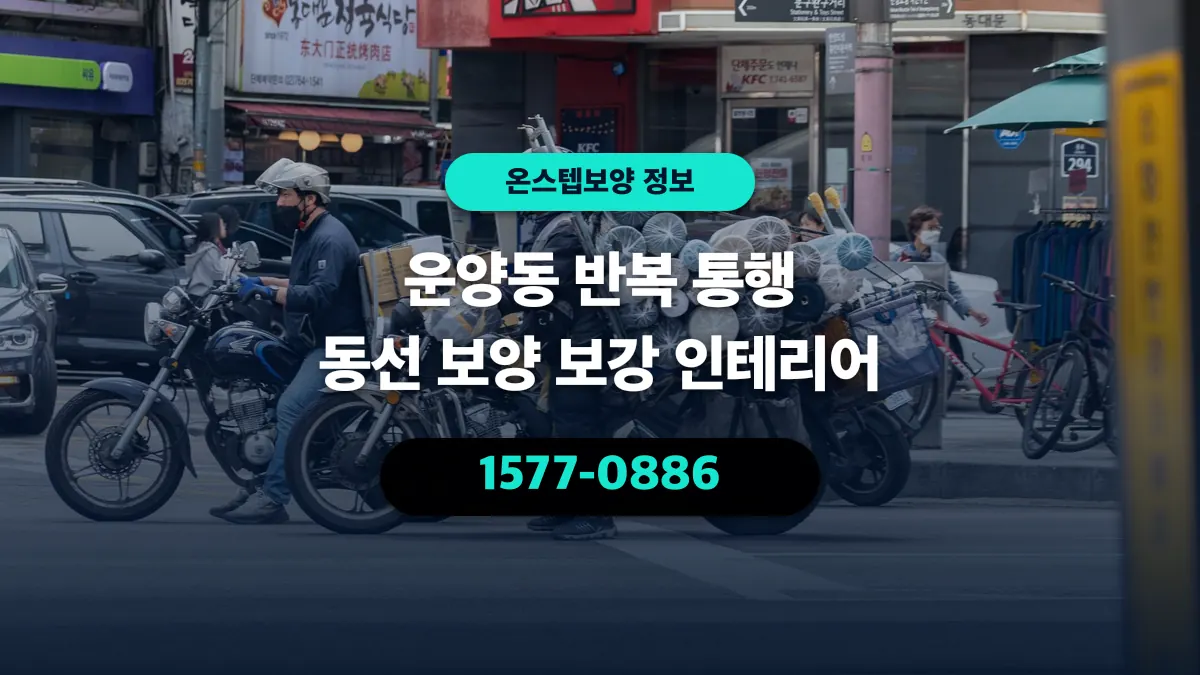 운양동 반복 통행 동선 보양 보강 인테리어 - 온스텝보양