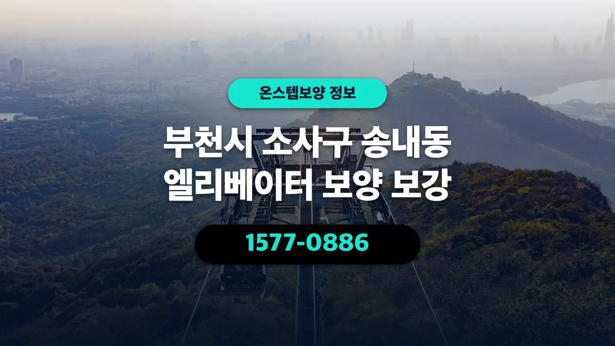 부천시 소사구 송내동 엘리베이터 보양 보강 - 온스텝보양