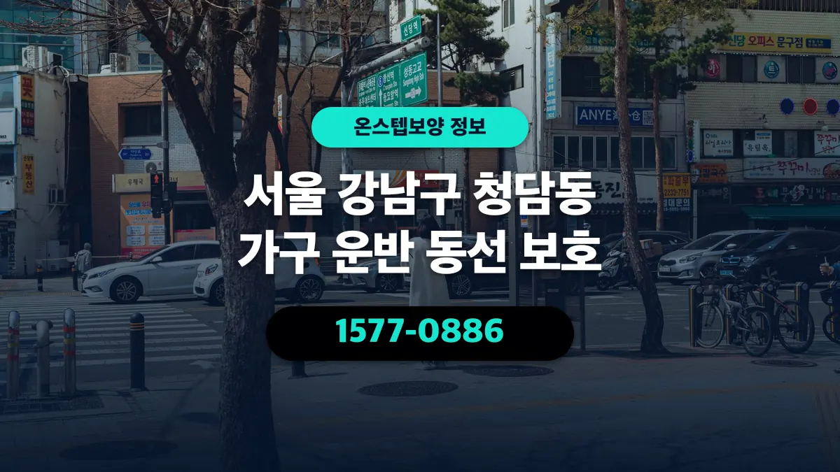 서울 강남구 청담동 가구 운반 동선 보호 - 온스텝보양