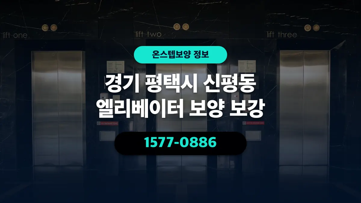 경기 평택시 신평동 엘리베이터 보양 보강 - 온스텝보양