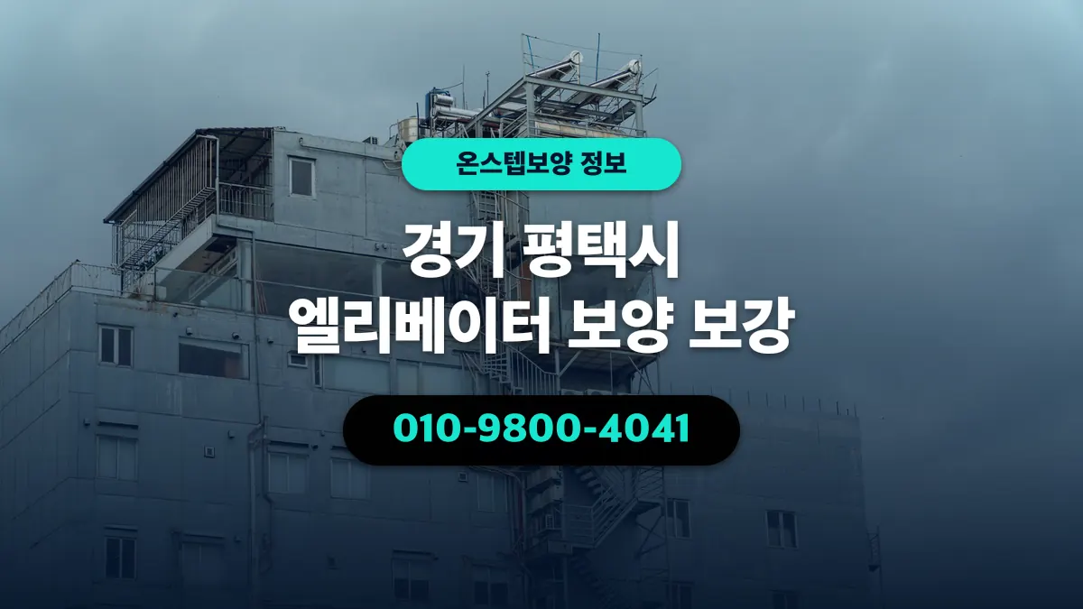 경기 평택시 엘리베이터 보양 보강 - 온스텝보양