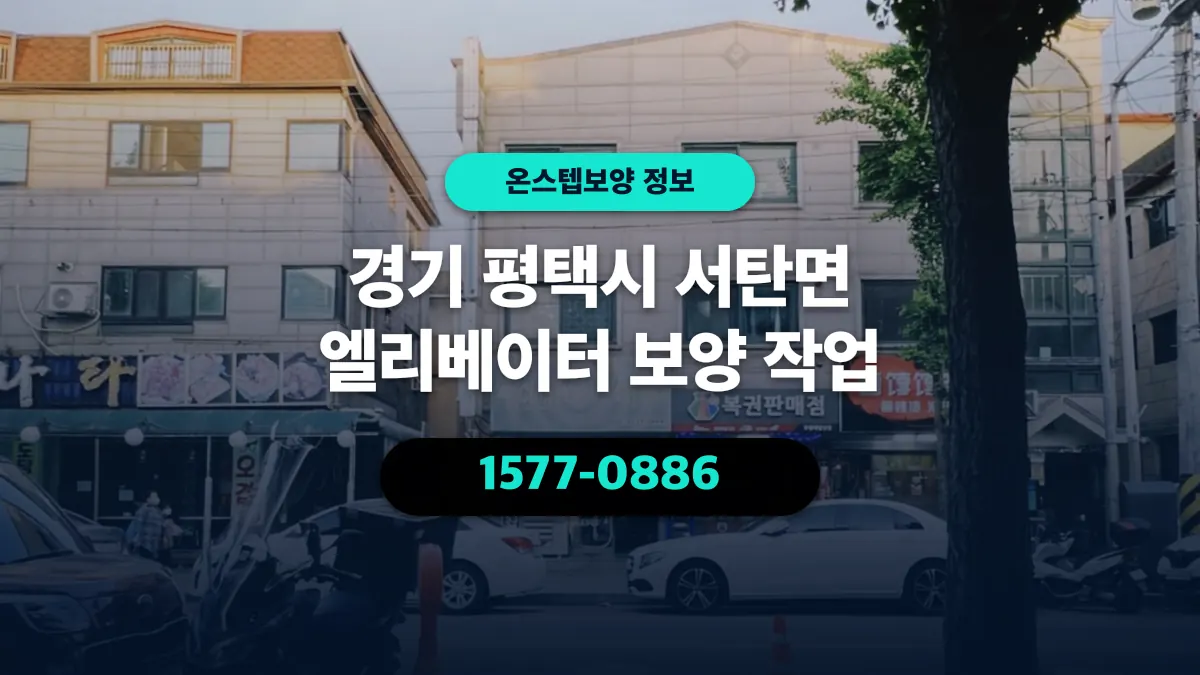 경기 평택시 서탄면 엘리베이터 보양 작업 - 온스텝보양