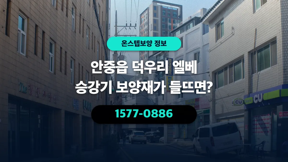 안중읍 덕우리 엘베 승강기 보양재가 들뜨면? - 온스텝보양