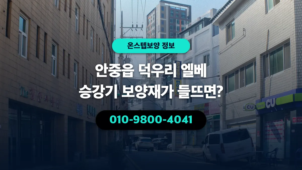 안중읍 덕우리 엘베 승강기 보양재가 들뜨면? - 온스텝보양