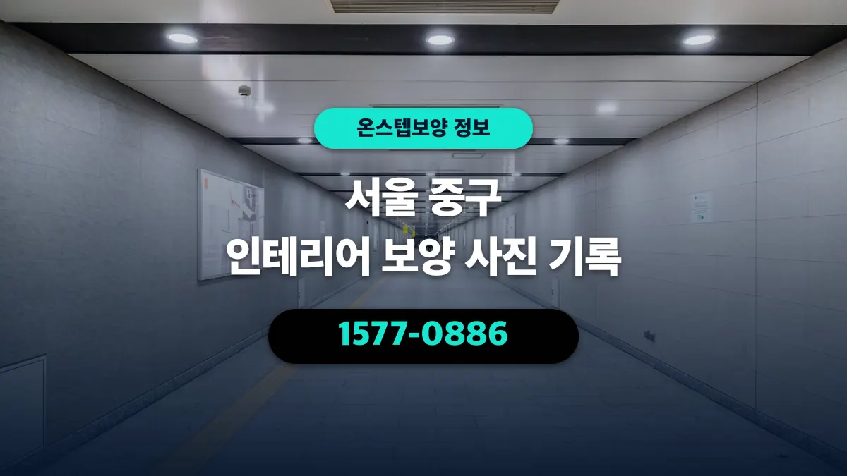 서울 중구 인테리어 보양 사진 기록 - 온스텝보양