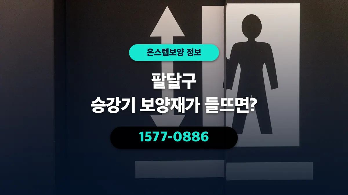 팔달구 승강기 보양재가 들뜨면? - 온스텝보양