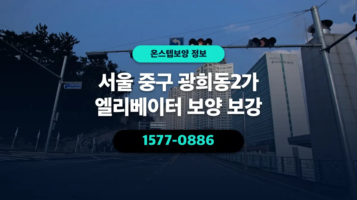 서울 중구 광희동2가 엘리베이터 보양 보강 - 온스텝보양