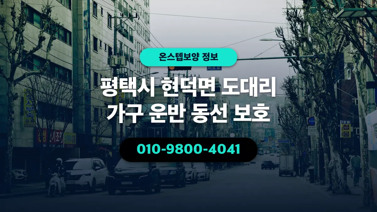 평택시 현덕면 도대리 가구 운반 동선 보호 - 온스텝보양
