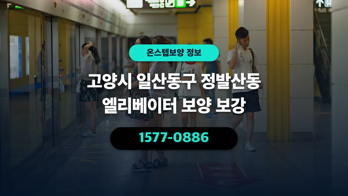 고양시 일산동구 정발산동 엘리베이터 보양 보강 - 온스텝보양