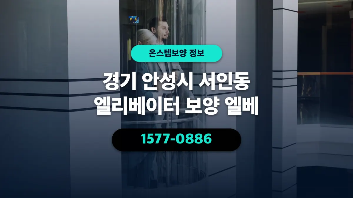 경기 안성시 서인동 엘리베이터 보양 엘베 - 온스텝보양