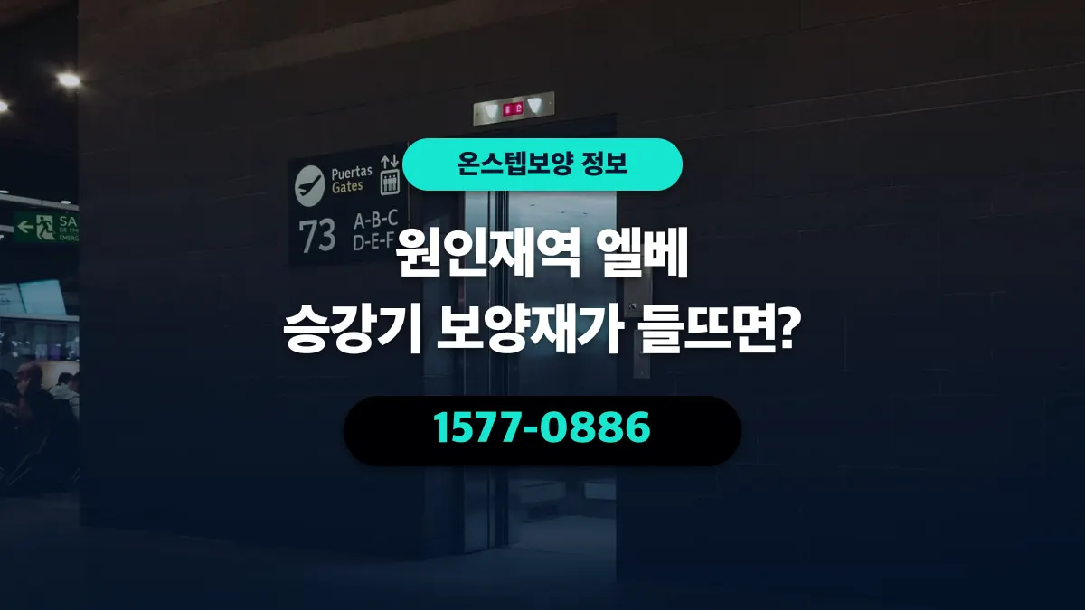 원인재역 엘베 승강기 보양재가 들뜨면? - 온스텝보양