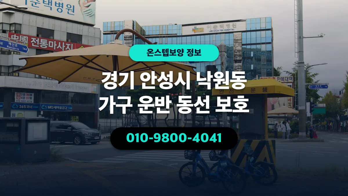 경기 안성시 낙원동 가구 운반 동선 보호 - 온스텝보양