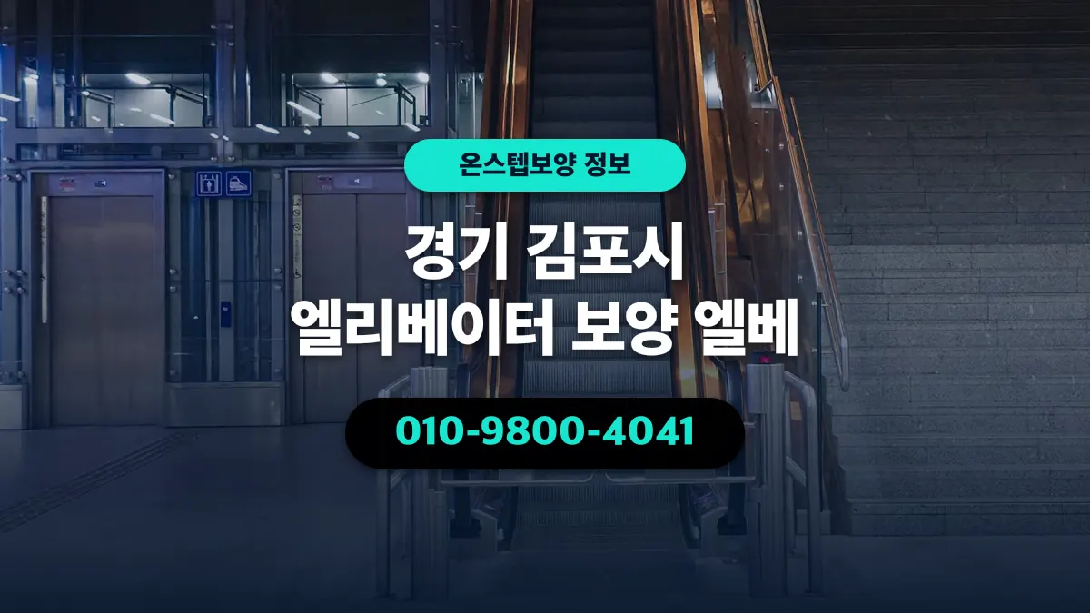 경기 김포시 엘리베이터 보양 엘베 - 온스텝보양