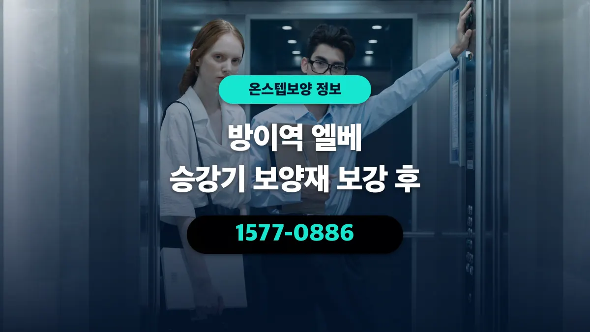 방이역 엘베 승강기 보양재 보강 후 - 온스텝보양