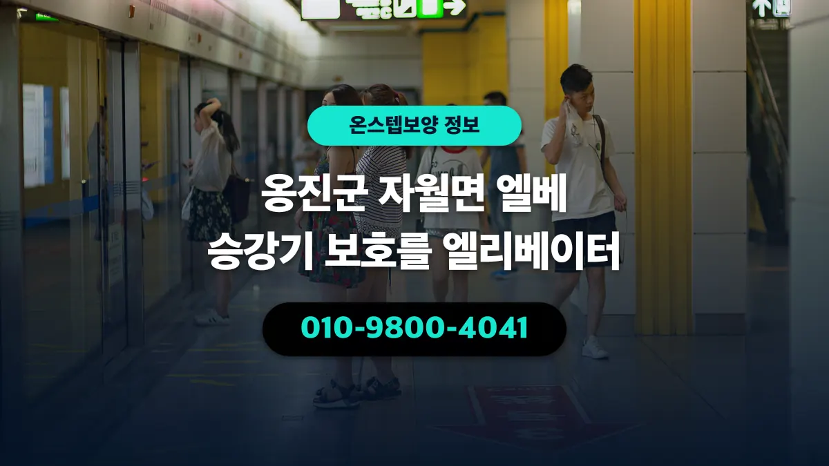 옹진군 자월면 엘베 승강기 보호를 엘리베이터 - 온스텝보양