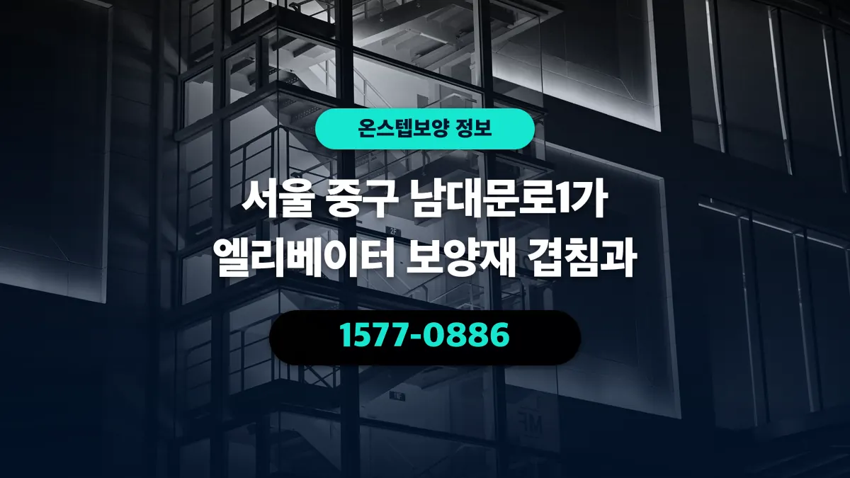 서울 중구 남대문로1가 엘리베이터 보양재 겹침과 - 온스텝보양