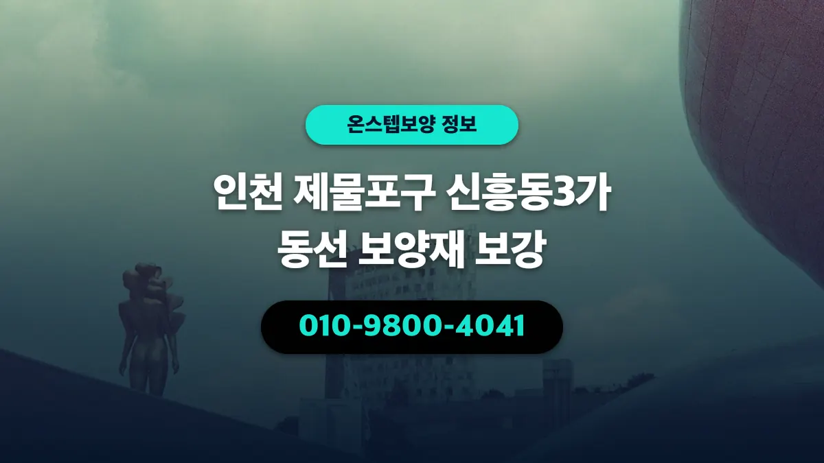 인천 제물포구 신흥동3가 동선 보양재 보강 - 온스텝보양