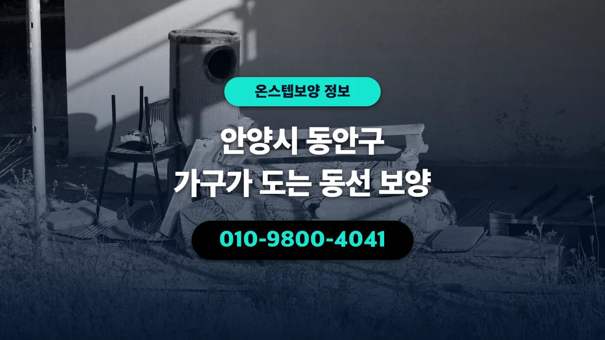 안양시 동안구 가구가 도는 동선 보양 - 온스텝보양