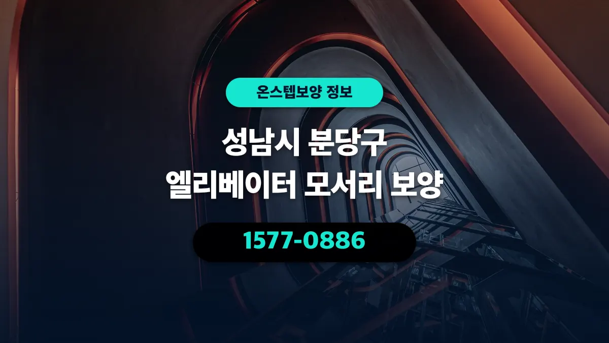 성남시 분당구 엘리베이터 모서리 보양 - 온스텝보양