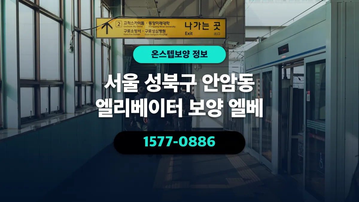 서울 성북구 안암동 엘리베이터 보양 엘베 - 온스텝보양