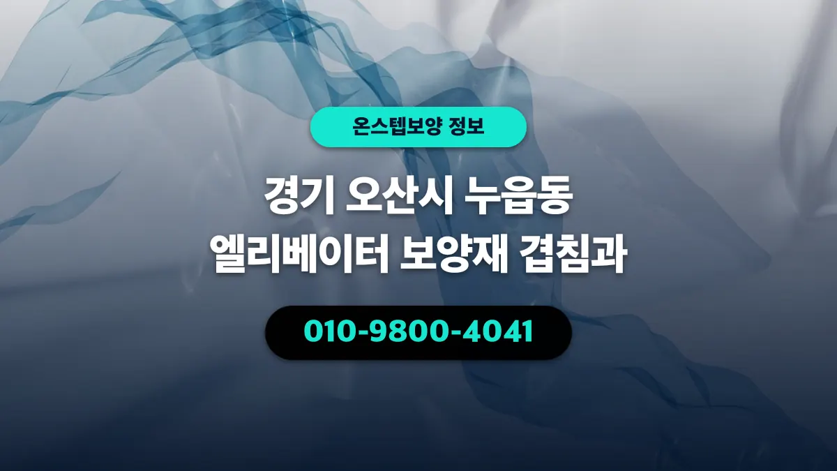 경기 오산시 누읍동 엘리베이터 보양재 겹침과 - 온스텝보양