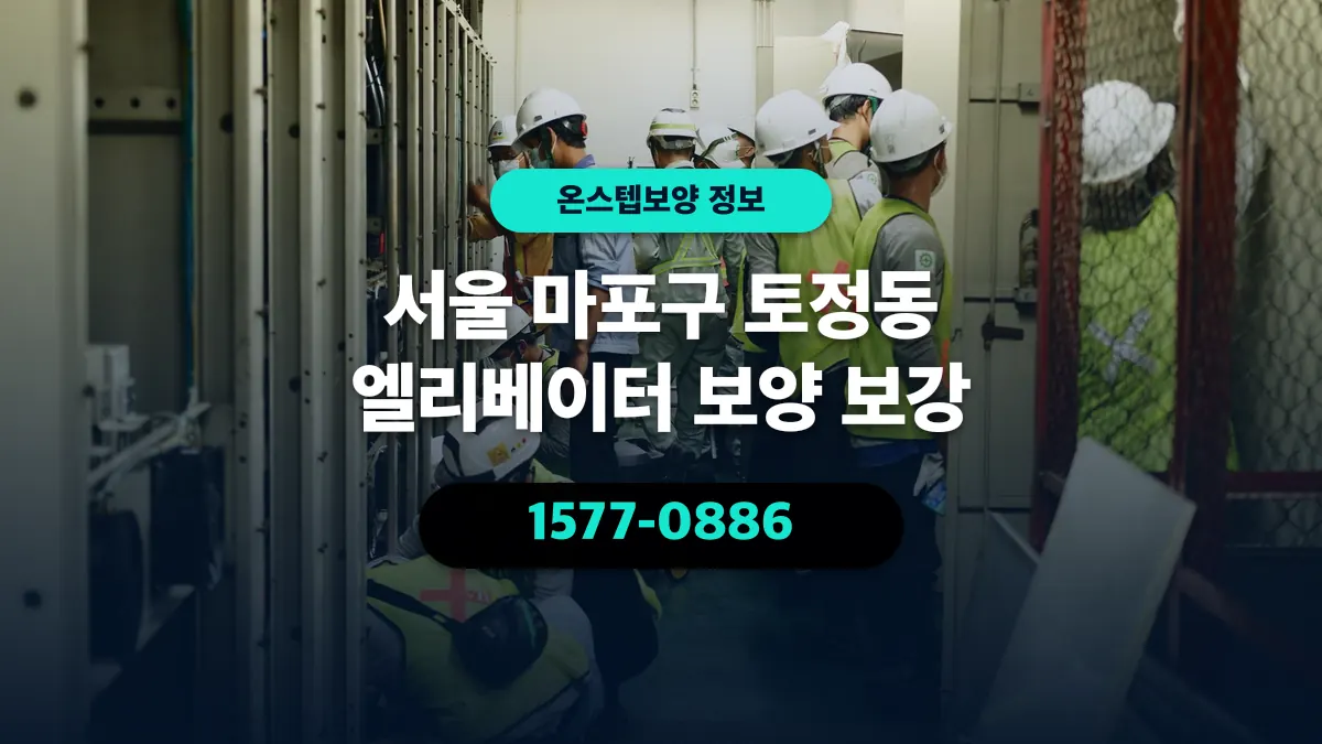 서울 마포구 토정동 엘리베이터 보양 보강 - 온스텝보양
