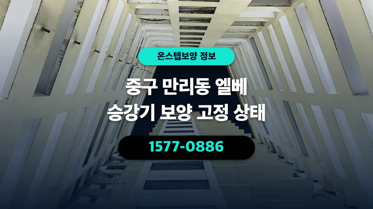 중구 만리동 엘베 승강기 보양 고정 상태 - 온스텝보양