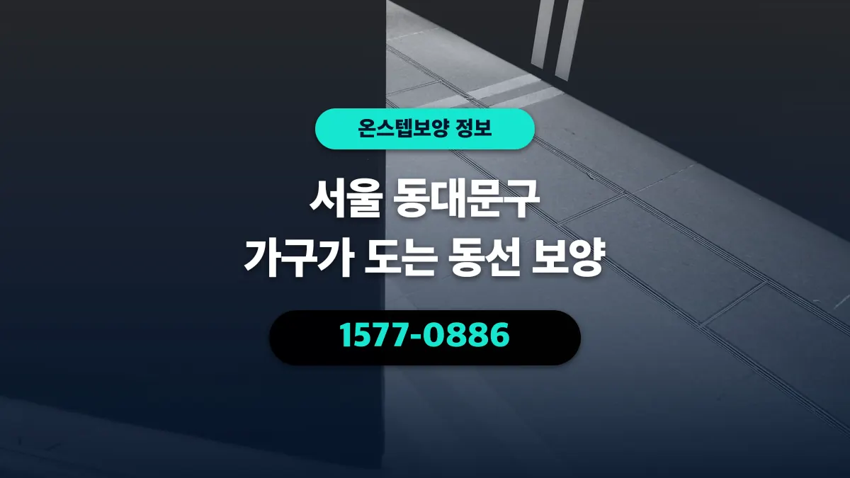 서울 동대문구 가구가 도는 동선 보양 - 온스텝보양
