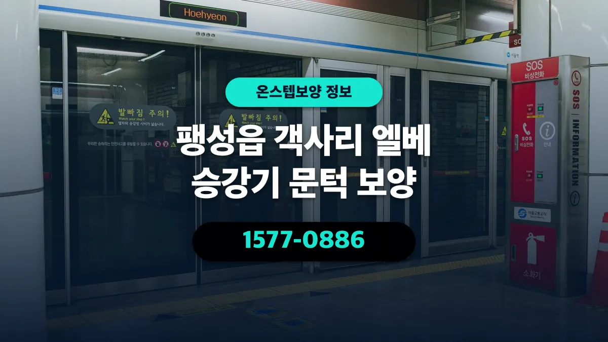 팽성읍 객사리 엘베 승강기 문턱 보양 - 온스텝보양