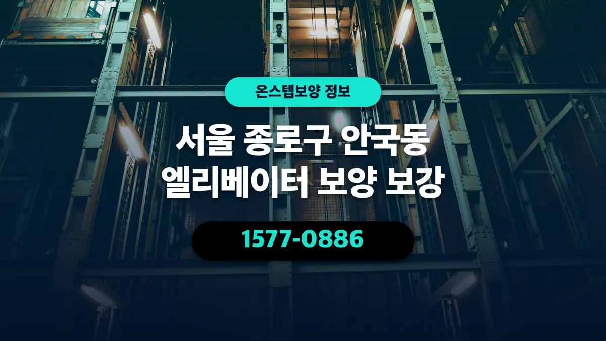 서울 종로구 안국동 엘리베이터 보양 보강 - 온스텝보양