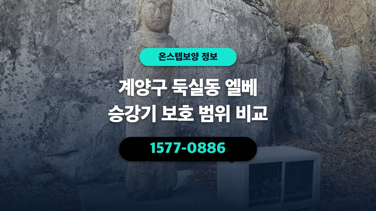 계양구 둑실동 엘베 승강기 보호 범위 비교 - 온스텝보양