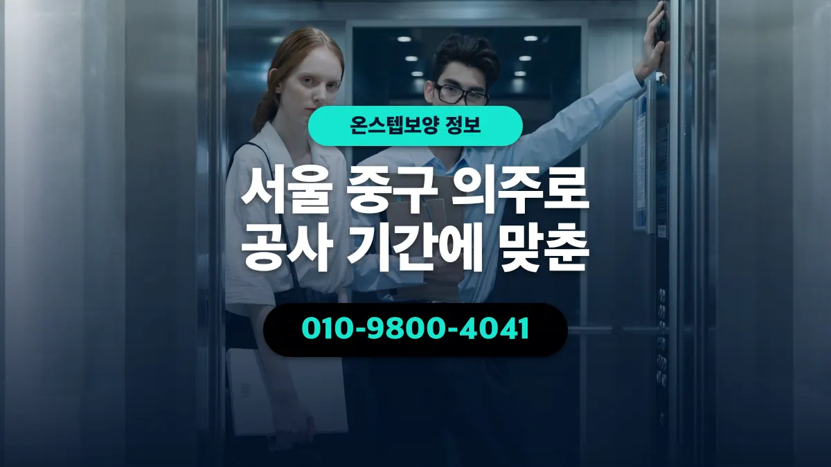 서울 중구 의주로 공사 기간에 맞춘 - 온스텝보양