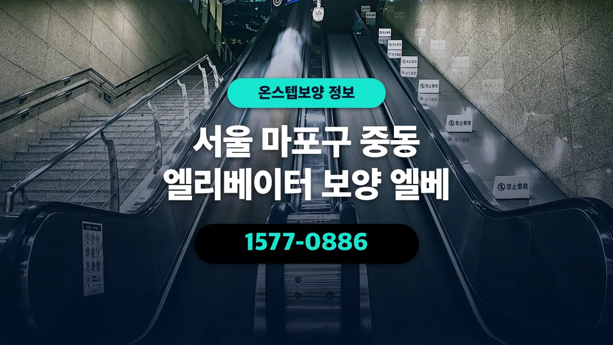 서울 마포구 중동 엘리베이터 보양 엘베 - 온스텝보양