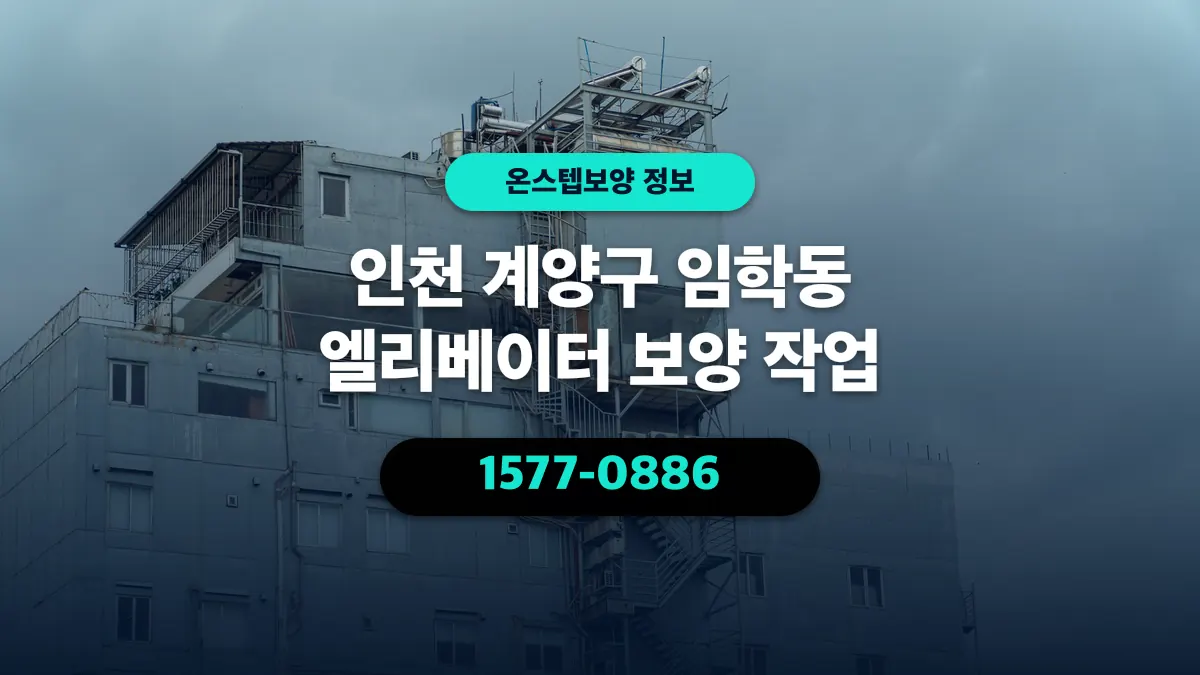 인천 계양구 임학동 엘리베이터 보양 작업 - 온스텝보양
