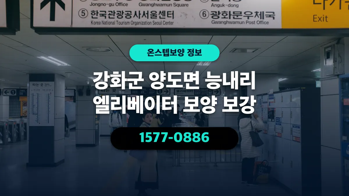 강화군 양도면 능내리 엘리베이터 보양 보강 - 온스텝보양