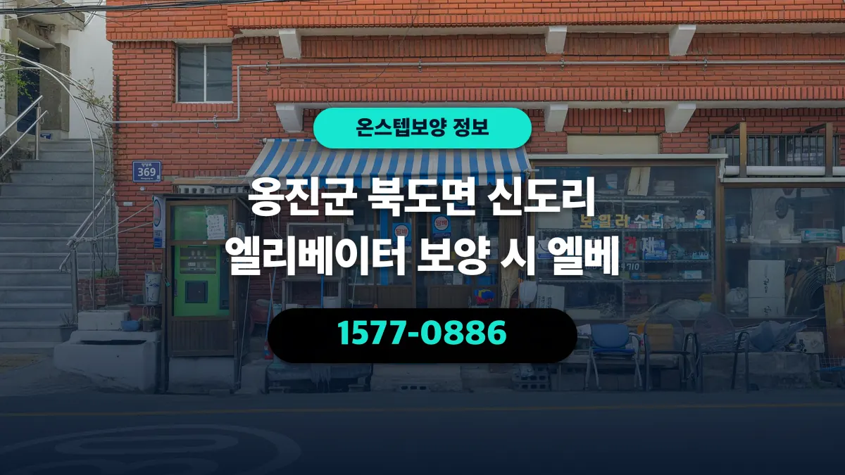옹진군 북도면 신도리 엘리베이터 보양 시 엘베 - 온스텝보양