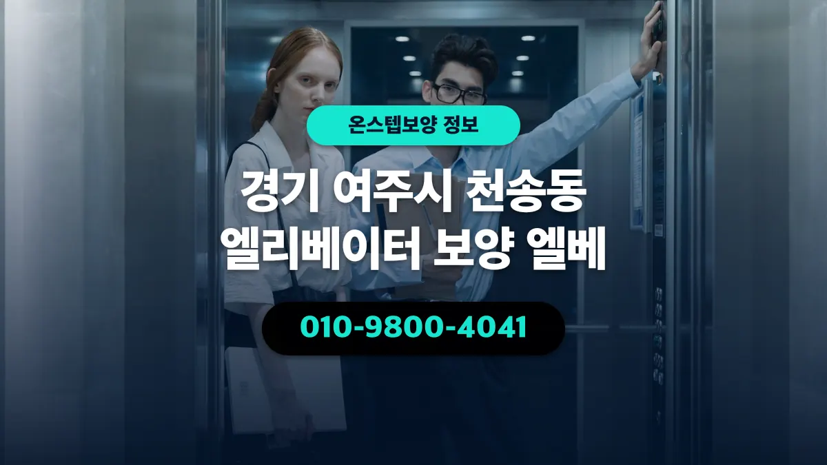 경기 여주시 천송동 엘리베이터 보양 엘베 - 온스텝보양