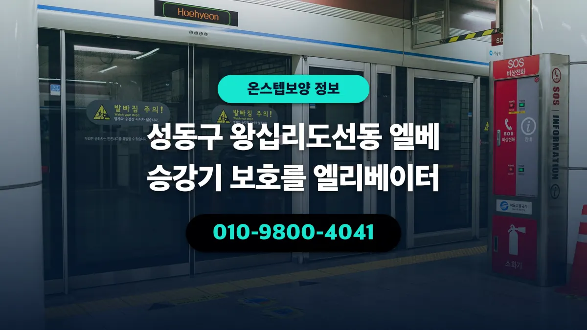 성동구 왕십리도선동 엘베 승강기 보호를 엘리베이터 - 온스텝보양