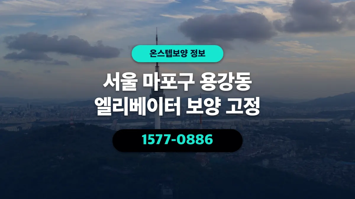 서울 마포구 용강동 엘리베이터 보양 고정 - 온스텝보양