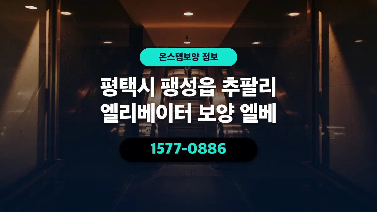 평택시 팽성읍 추팔리 엘리베이터 보양 엘베 - 온스텝보양