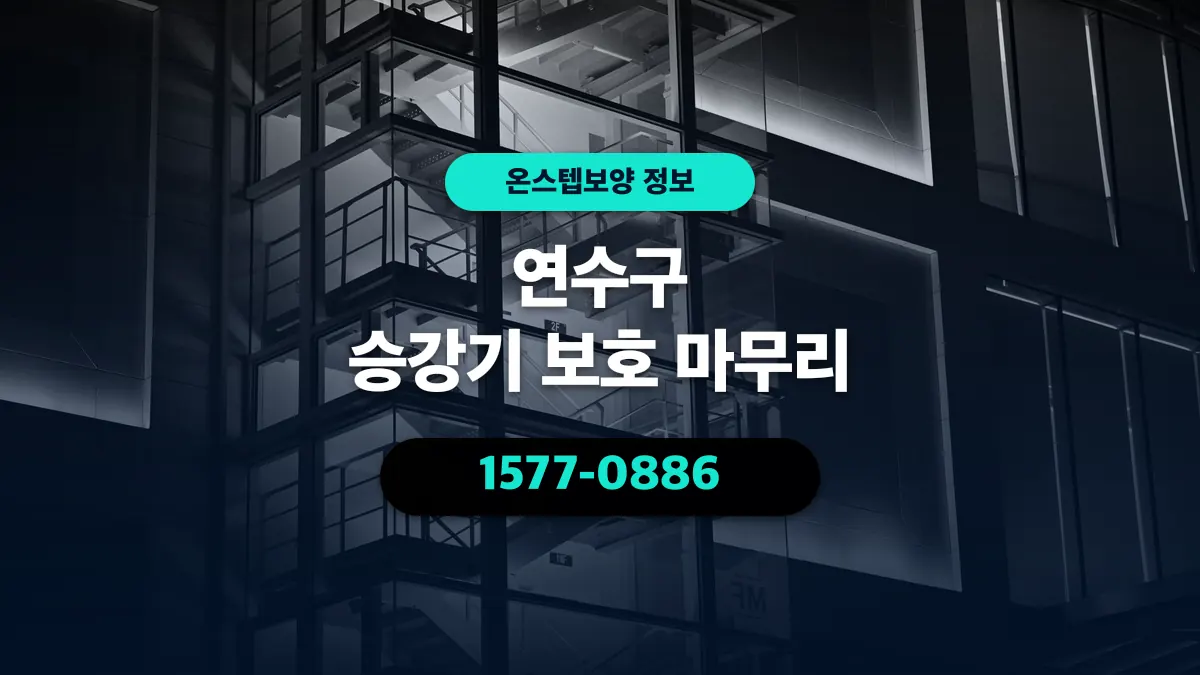연수구 승강기 보호 마무리 - 온스텝보양
