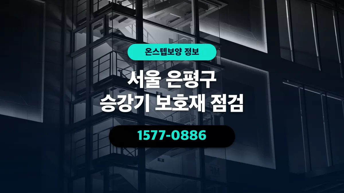 서울 은평구 승강기 보호재 점검 - 온스텝보양