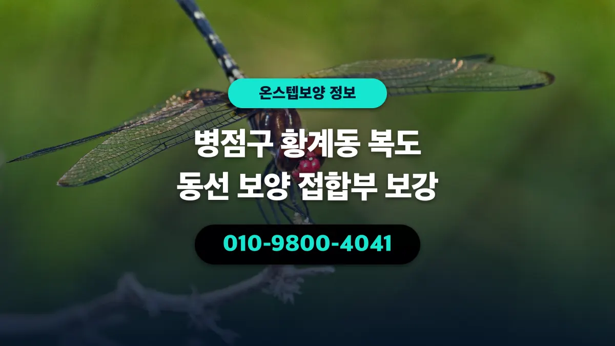 병점구 황계동 복도 동선 보양 접합부 보강 - 온스텝보양
