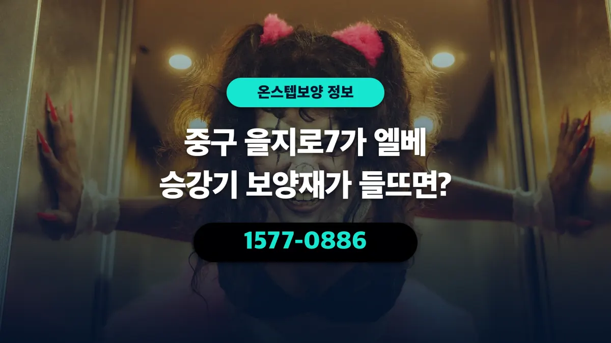중구 을지로7가 엘베 승강기 보양재가 들뜨면? - 온스텝보양